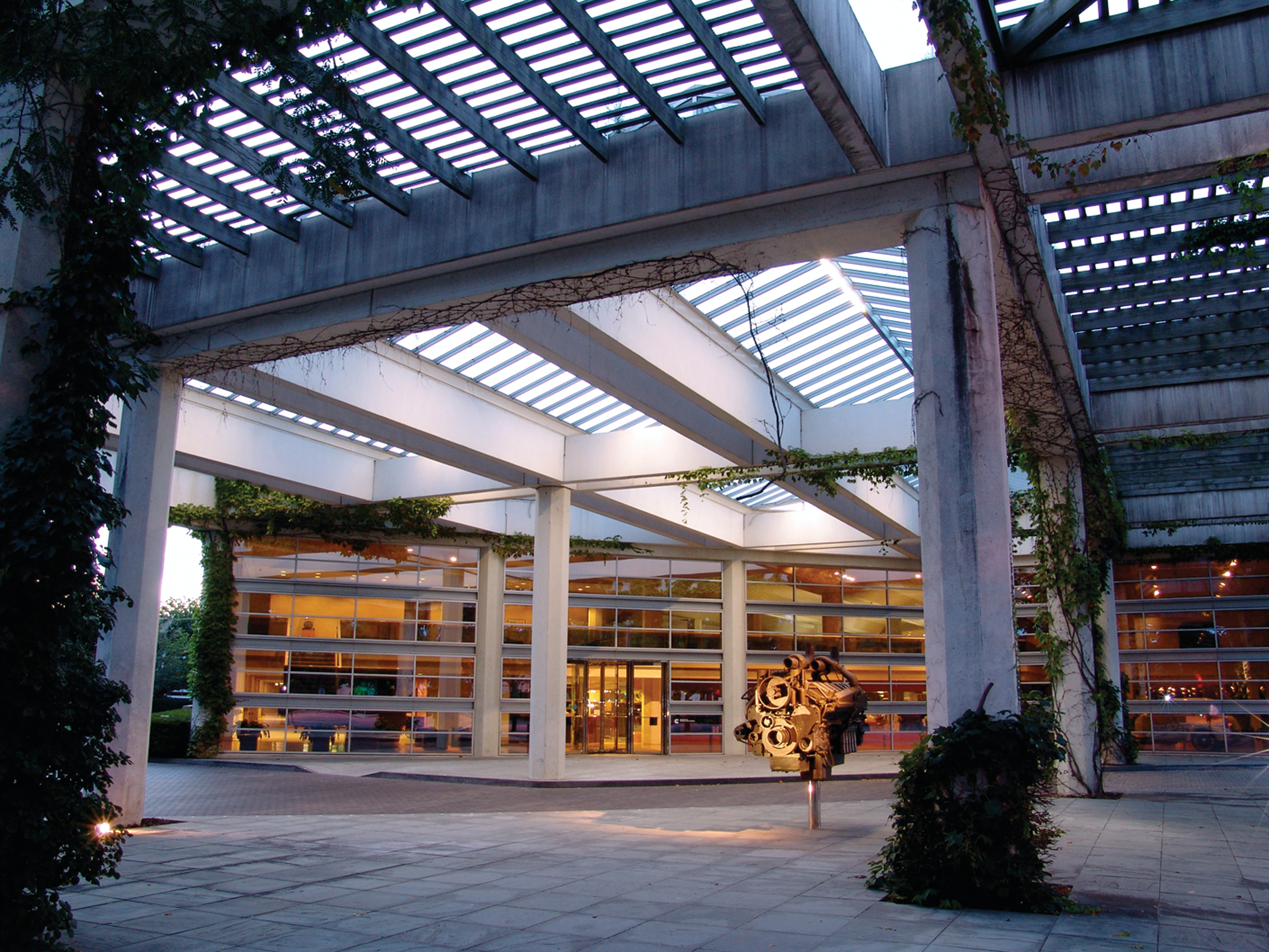 Cummins Corporate Office Building, completed in 1984, serves as the world headquarters for Cummins Inc.