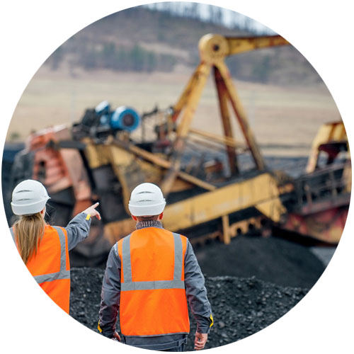 mining site in action