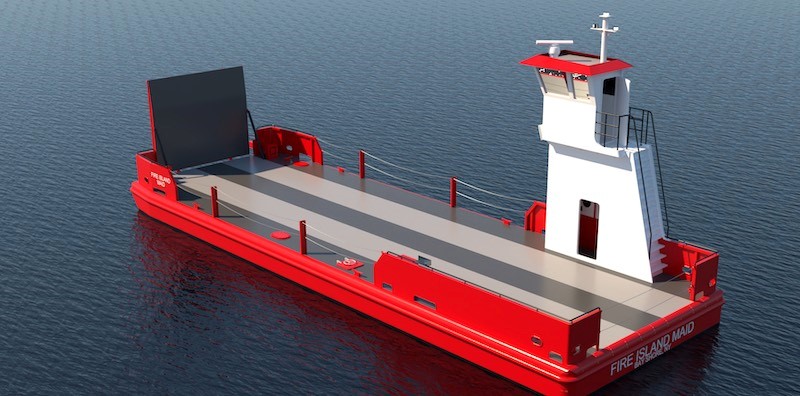 Fire Island Ferry angled profile