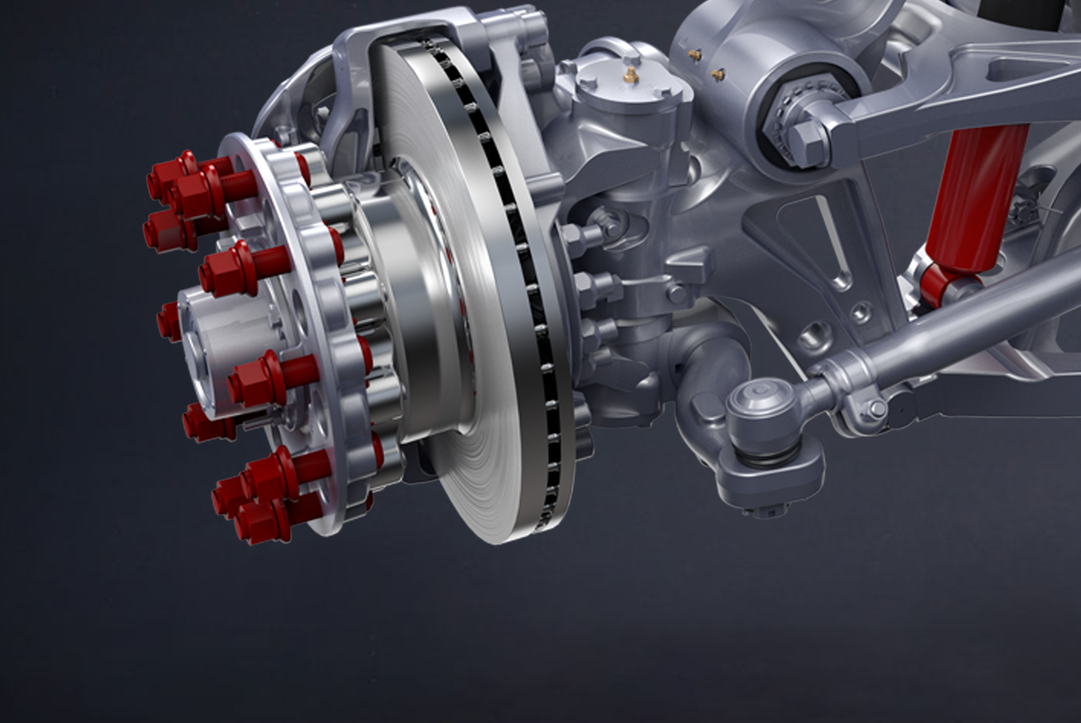 ProTec™ Independent Front Suspension king pin and wheel-end