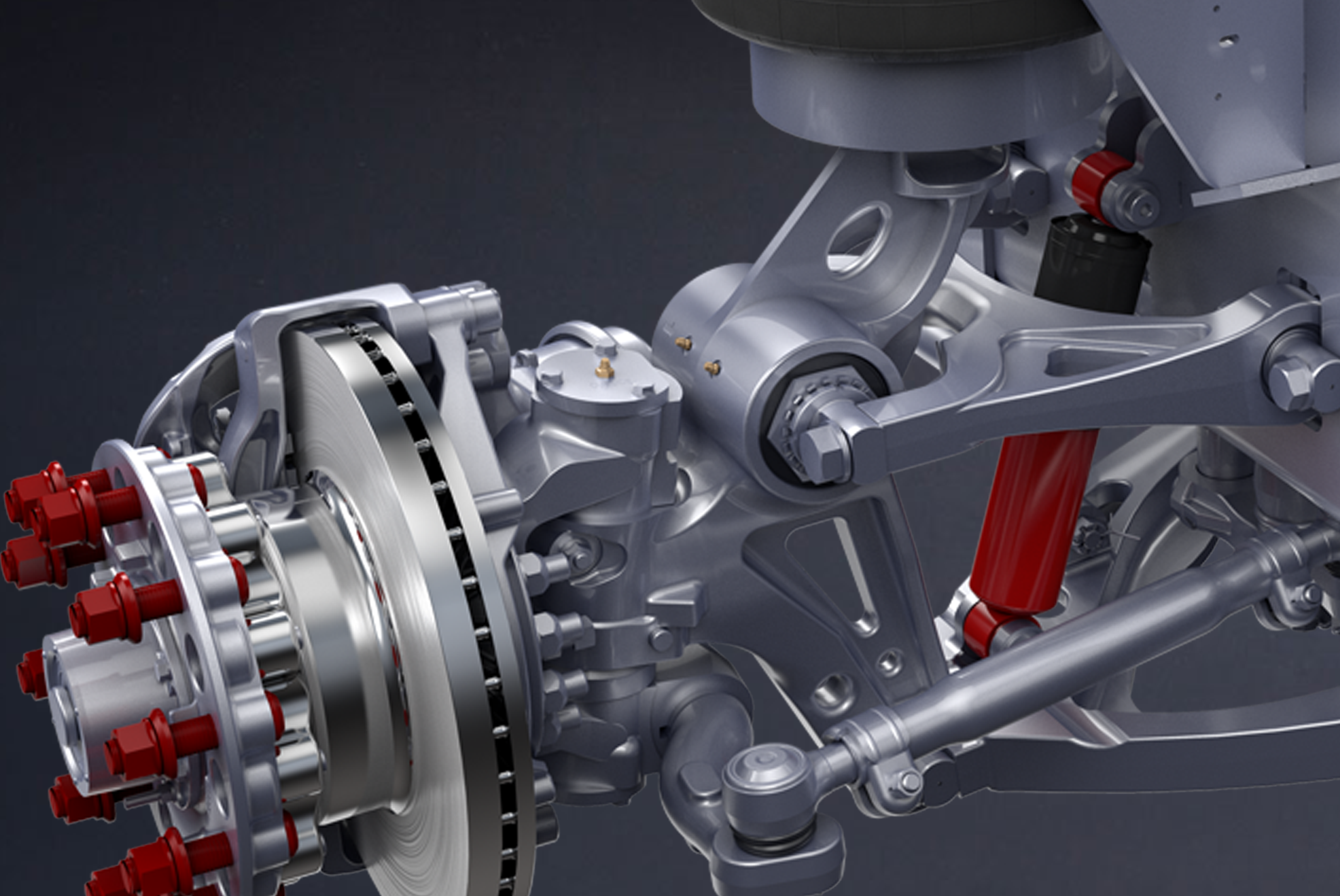 ProTec™ Independent Front Suspension pivot point