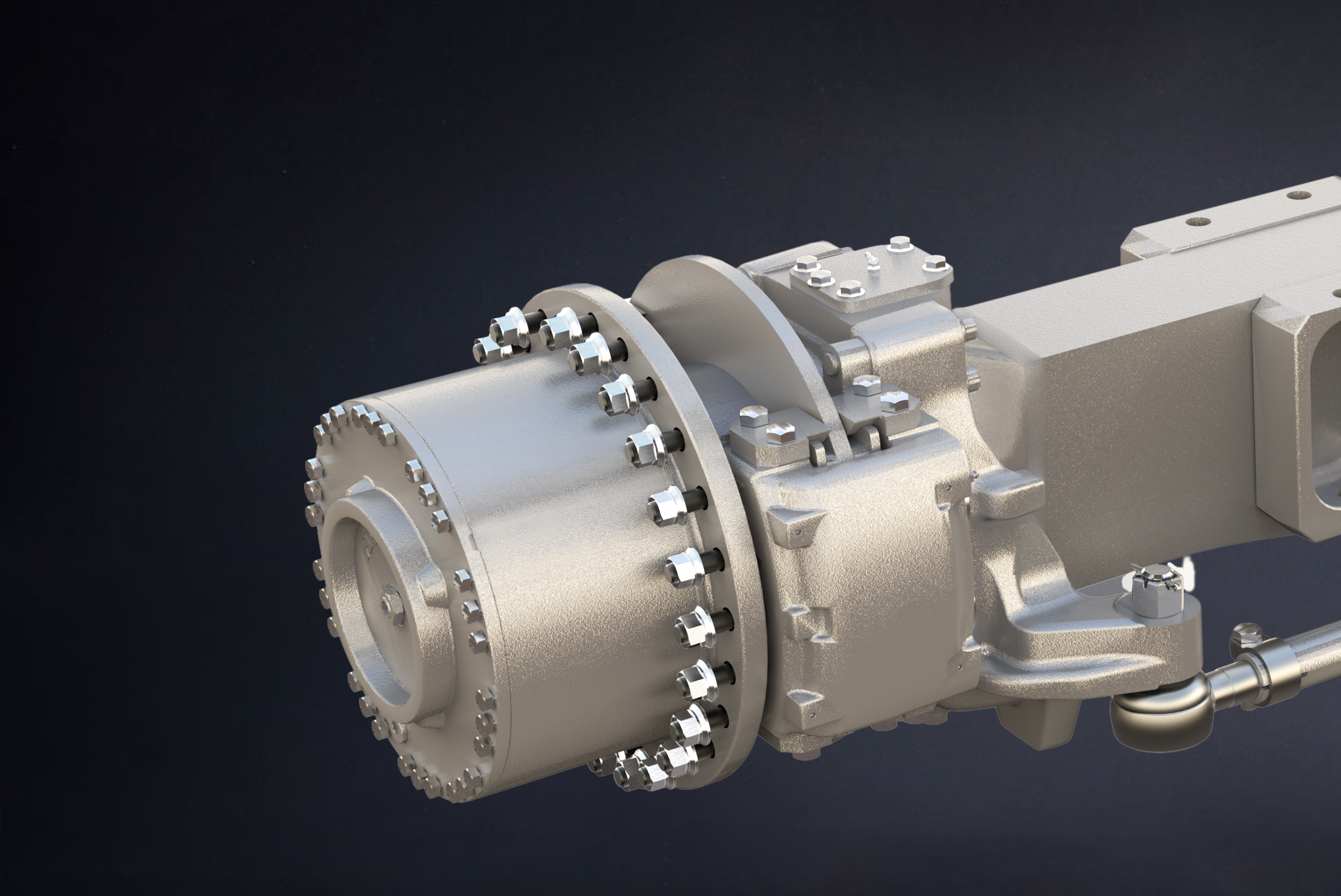 Rough Terrain Crane Axle bolt circle