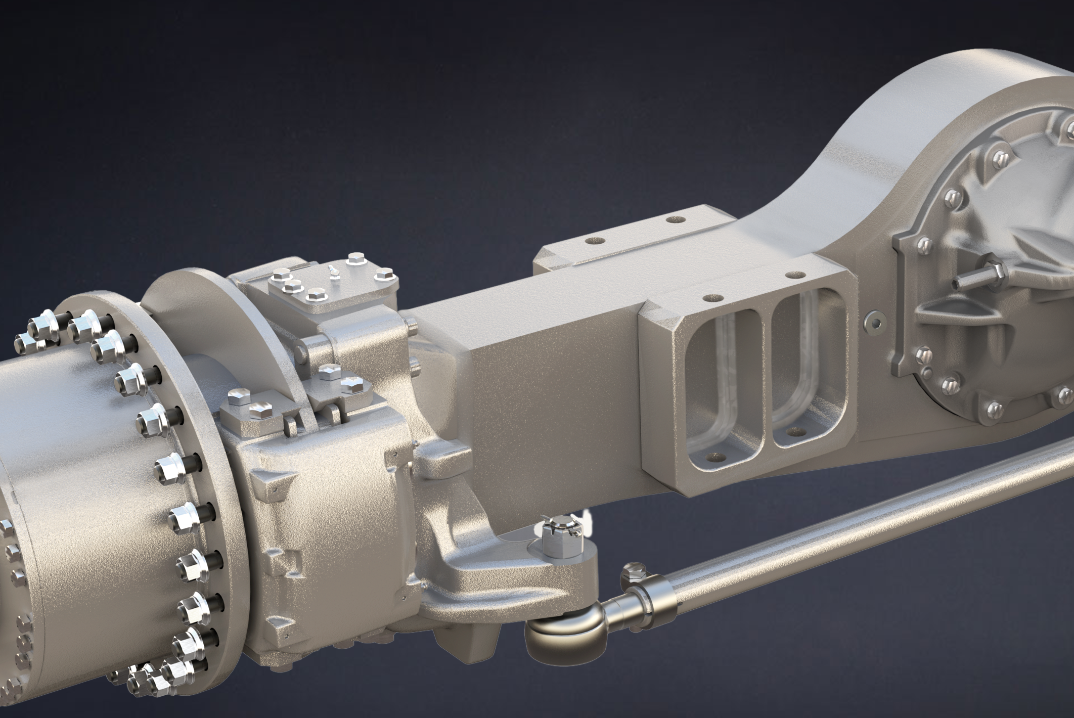 Rough Terrain Crane Axle section