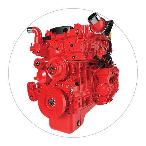 b67 octance engine for vocational trucks