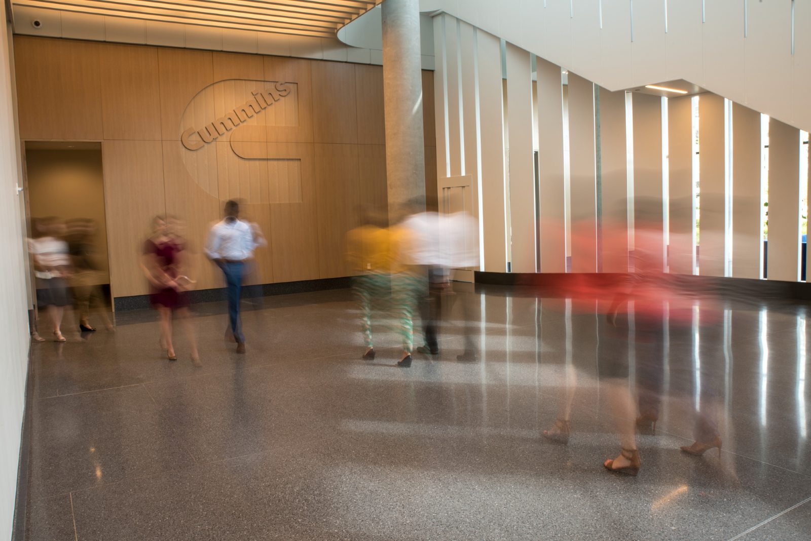 lobby of busy office