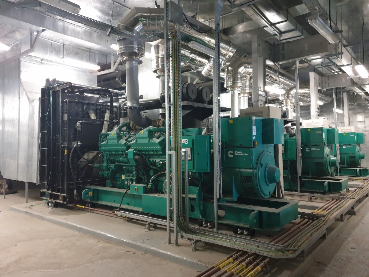 room with large generators