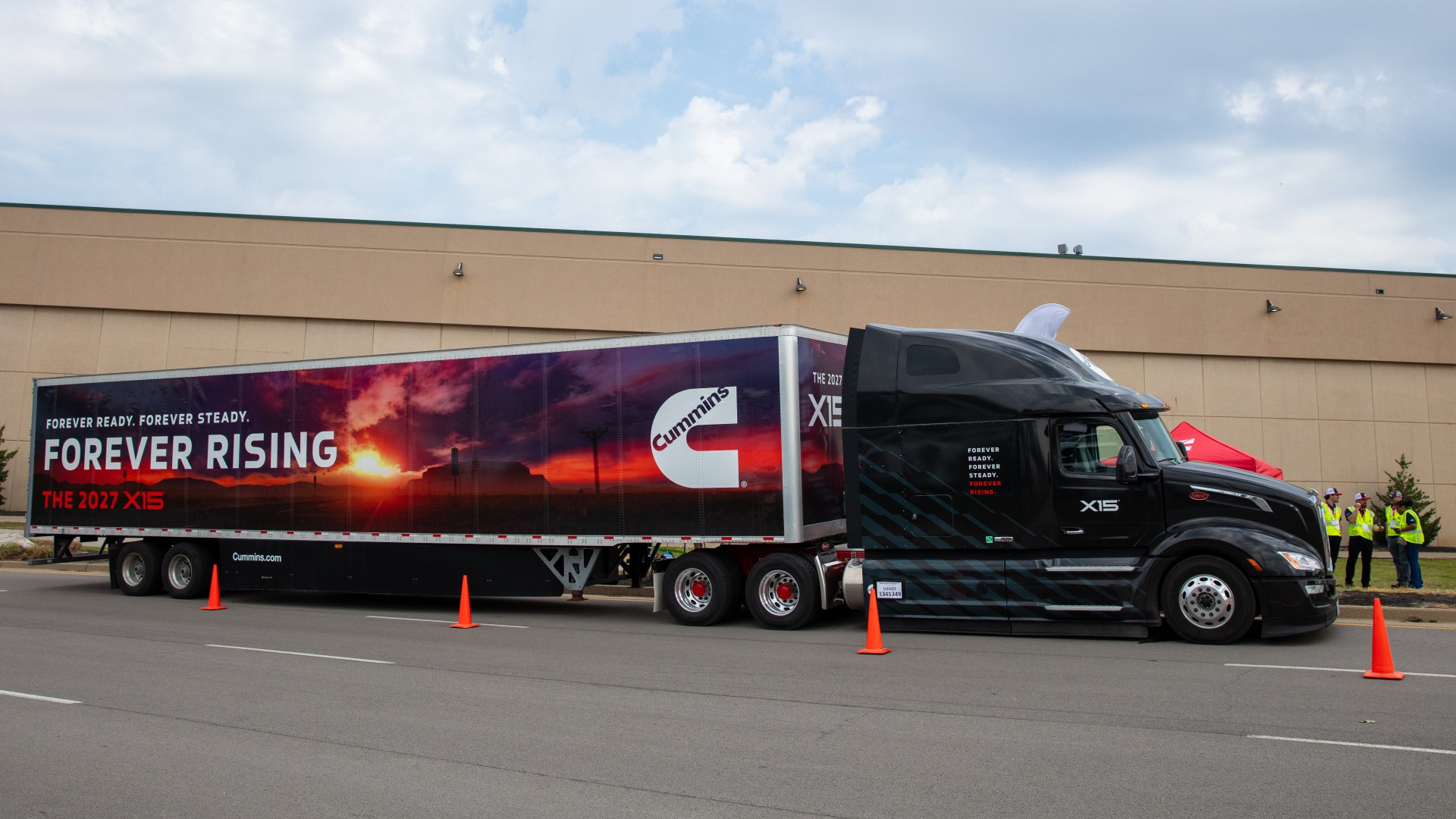 Cummins branded truck at the Mid-America Truck Show