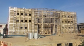 Structure work to upgrade Al-Qayara Hospital in Mosul, Iraq. 