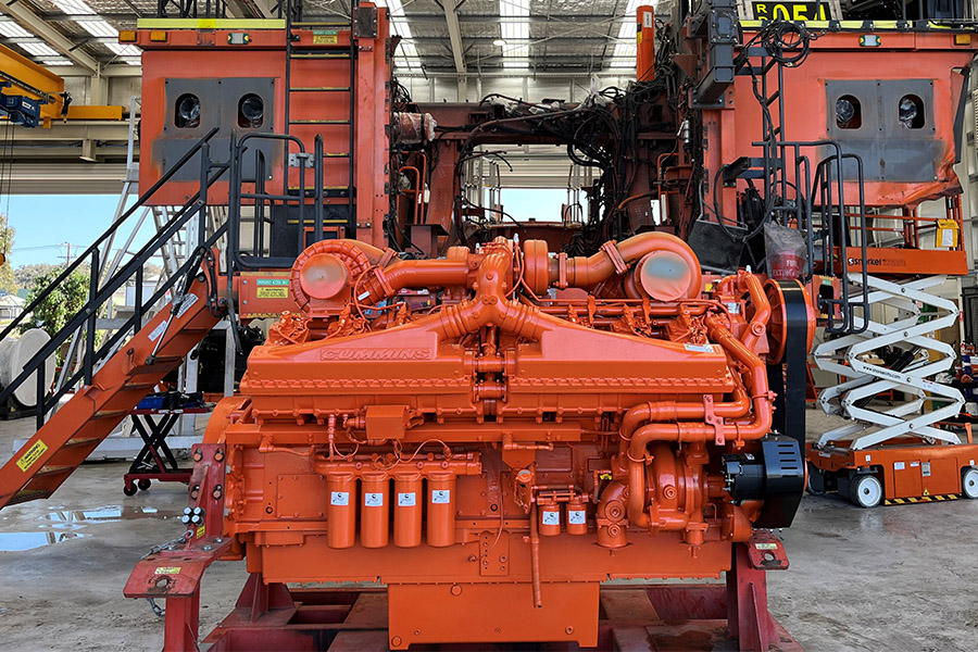 Cummins QSK50 about to be installed in Hitachi EH3500