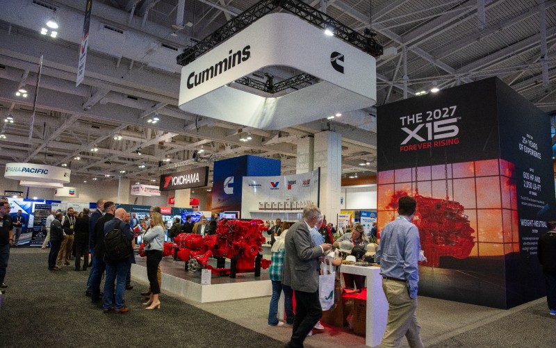 Cummins booth at the Forever Rising Tour