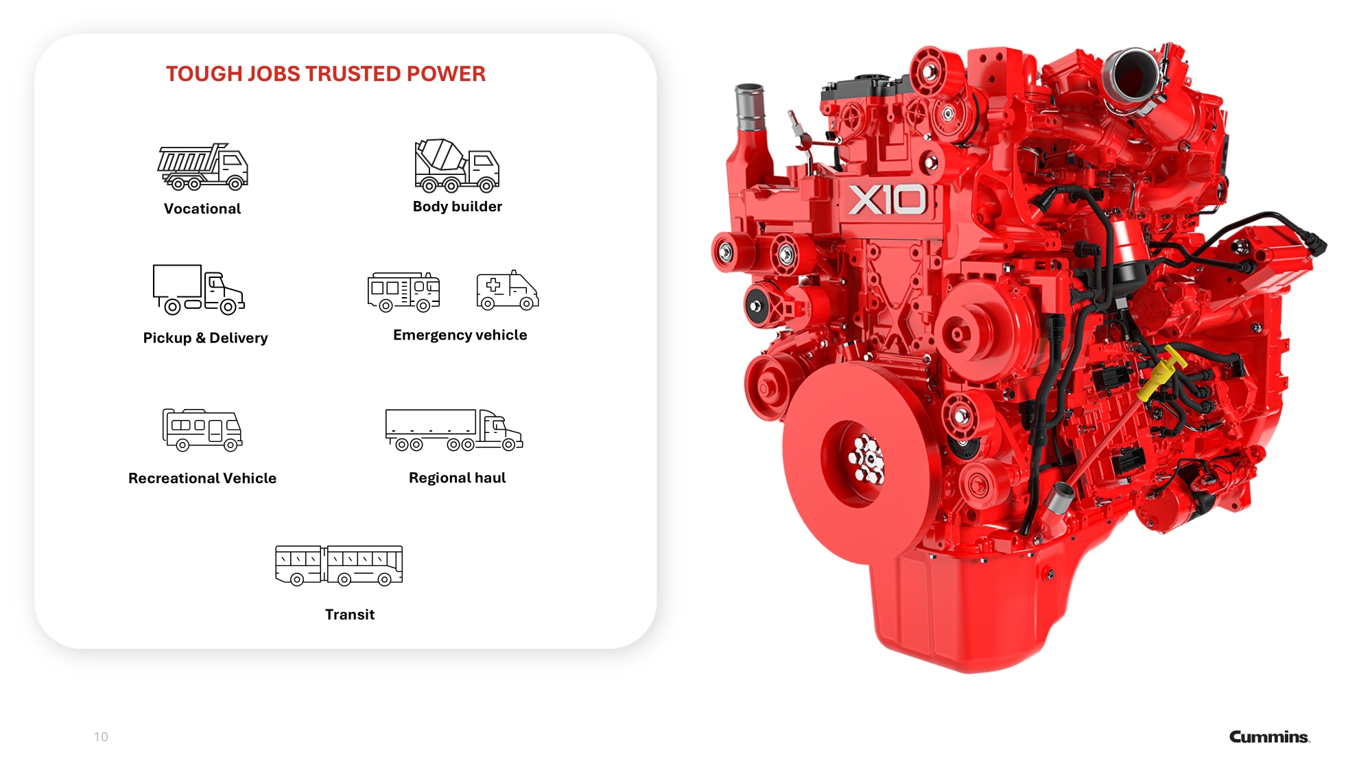 Built to work, ready to lead: Inside the all-new Cummins X10 