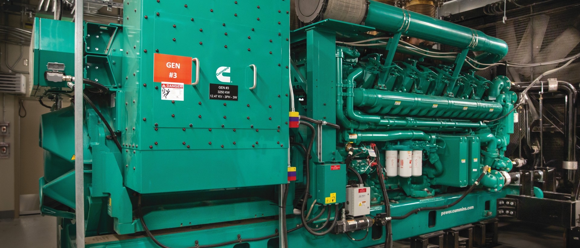 3250kW MV gensets based on the QSK-95L engine platform powering hospital