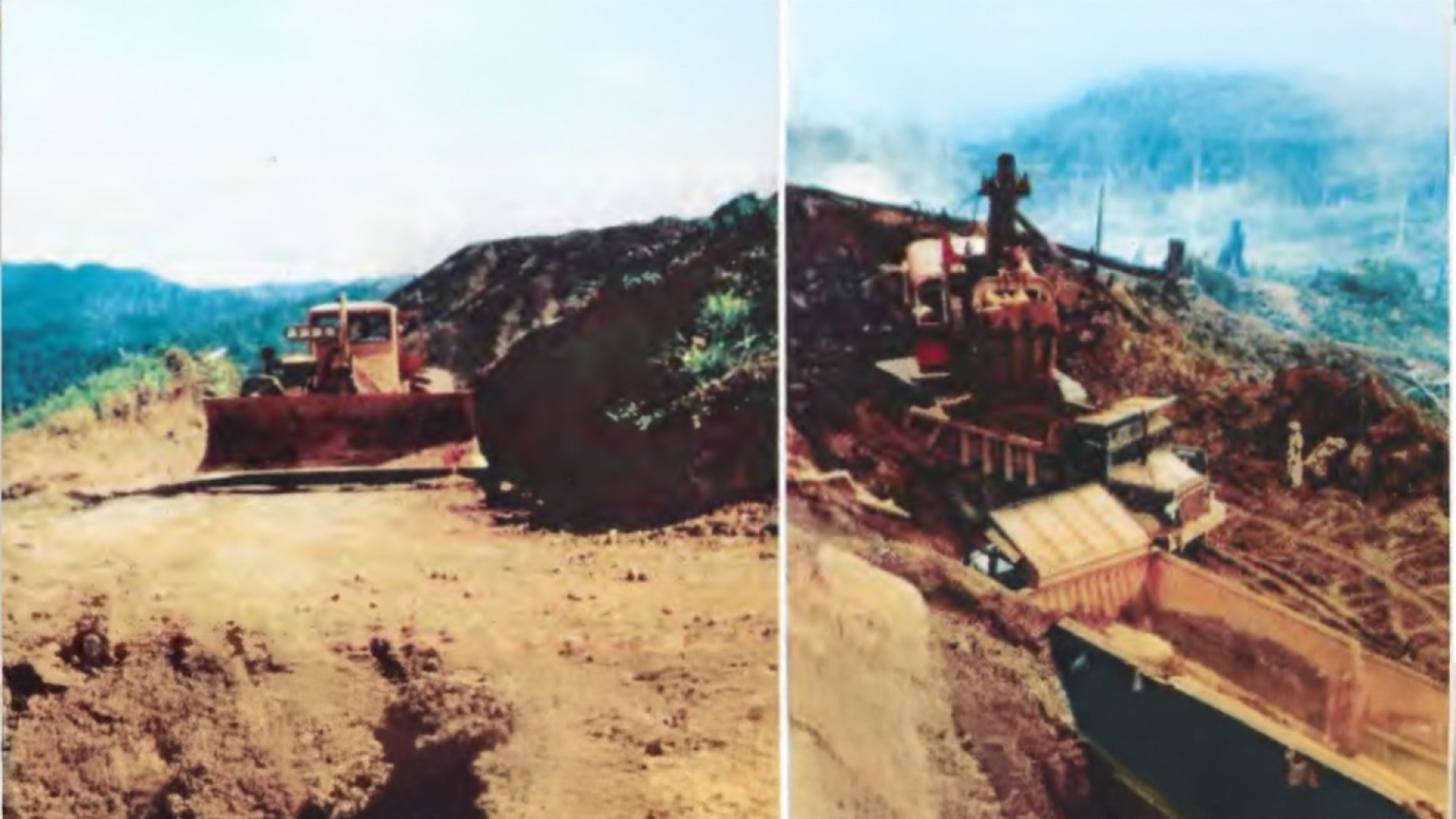 Cummins-powered equipment at strip-mining operation on Bukit-Besi 