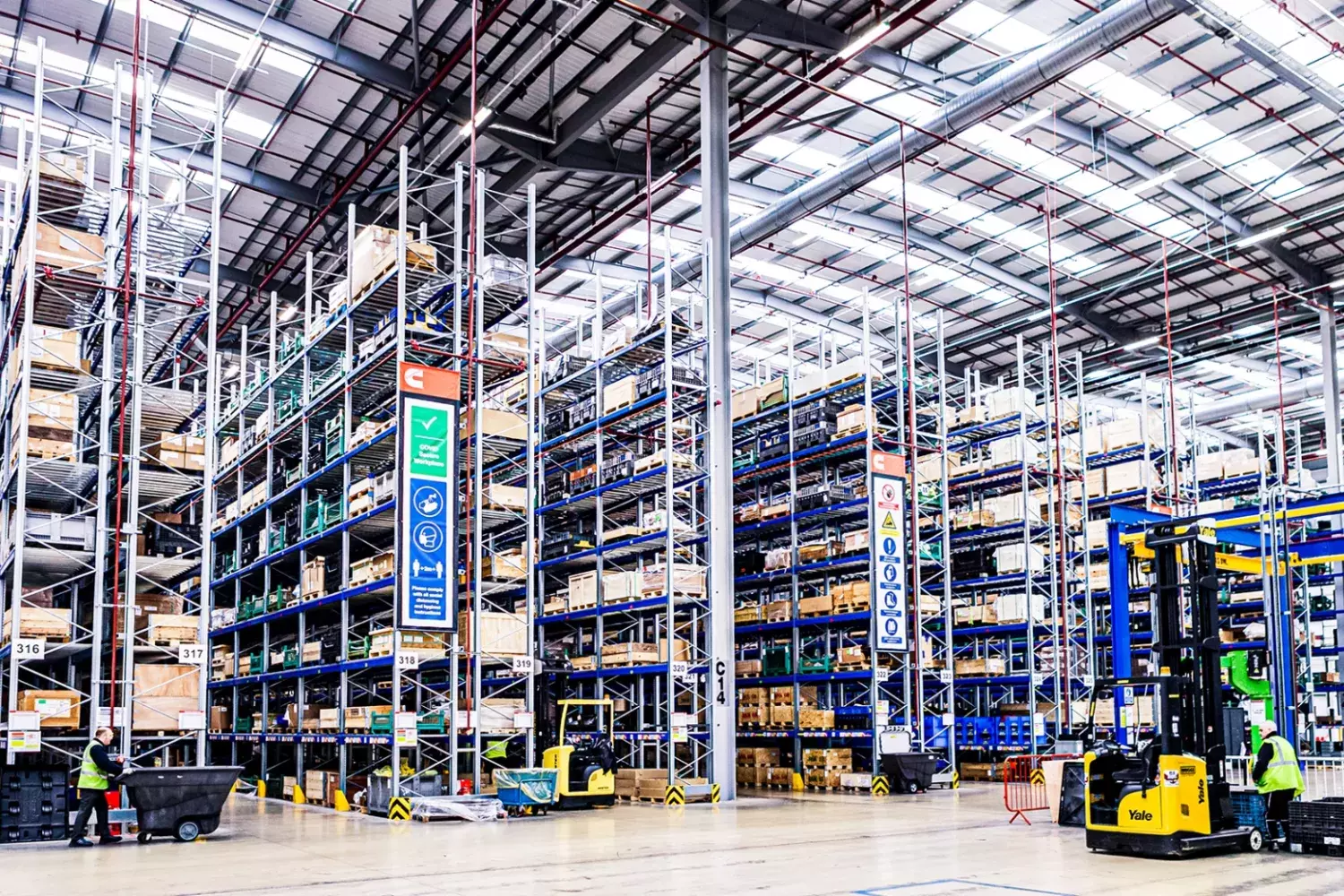 Inside the Cummins U.K. Logistics Centre