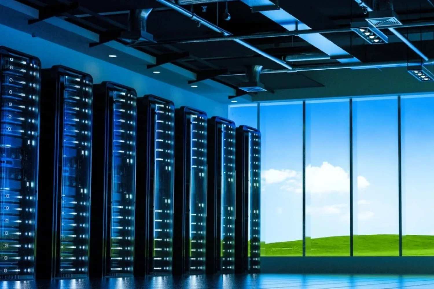 server room at data center