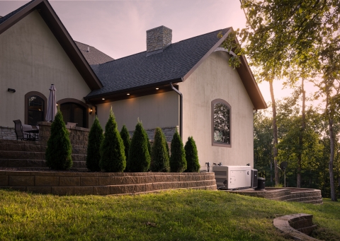 house with generator