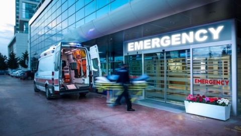 Front door of emergency room