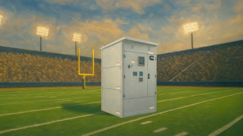 transfer switch unit on football field