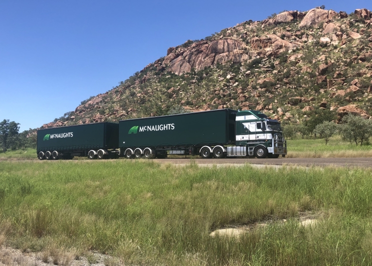 McNaughts Kenworth on the road.