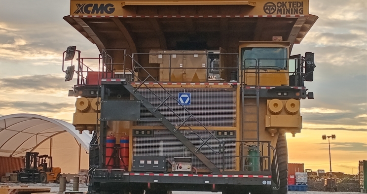 New XCMG haul trucks at OK Tedi