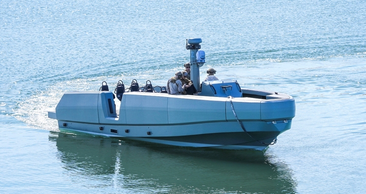 The Whisky Bravo in the ocean