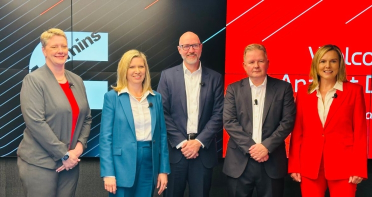 Cummins leaders smiling