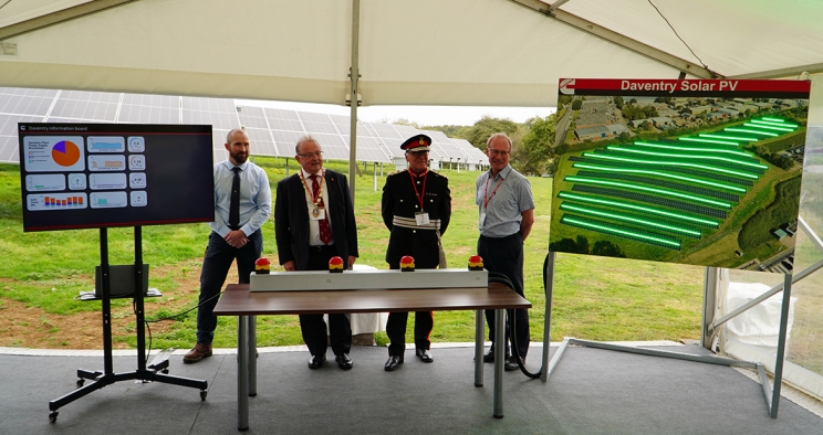 Opening of the new solar farm at Daventry Power Systems Plant
