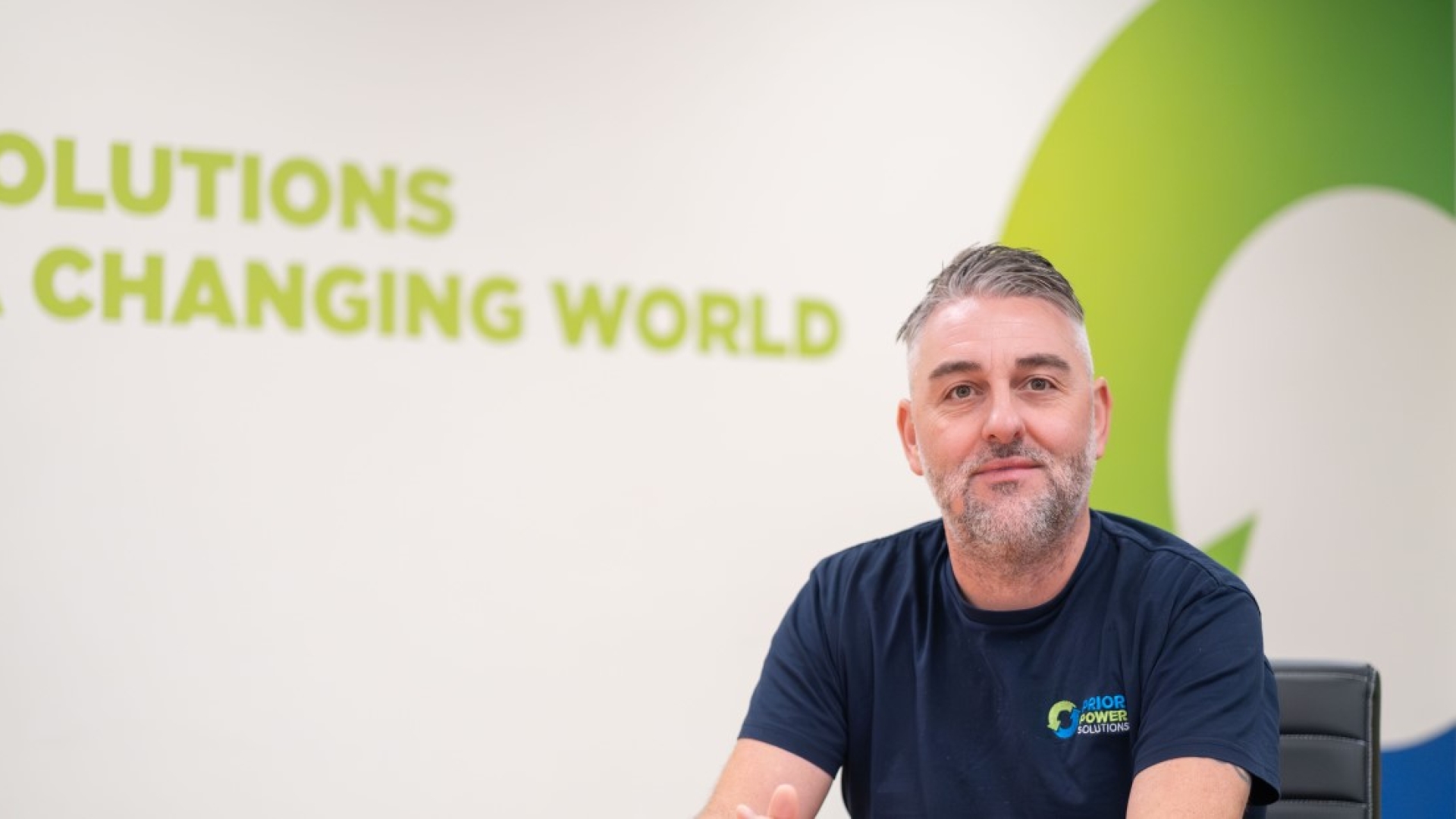 Prior Power employee in office