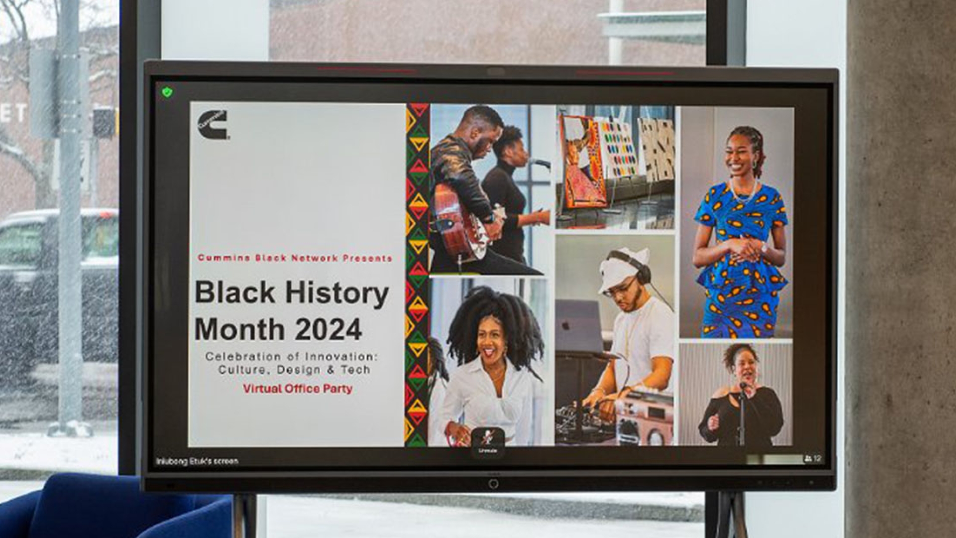 Display at Black History Month event