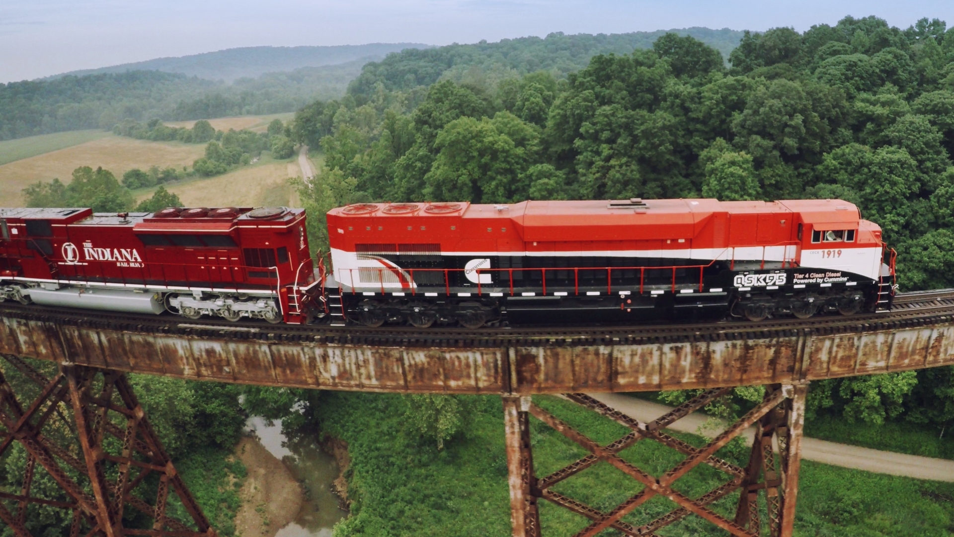 The Cummins locomotive recorded improvements in fuel economy and emissions compared to its predecessor.