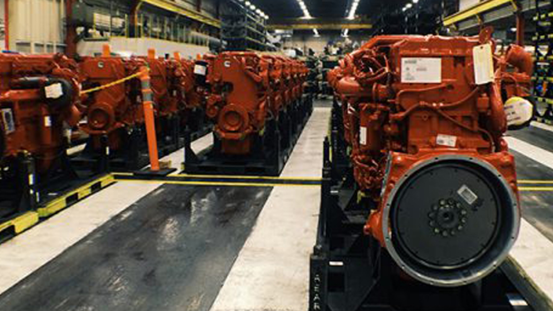 cummins x15 engines on the factory floor