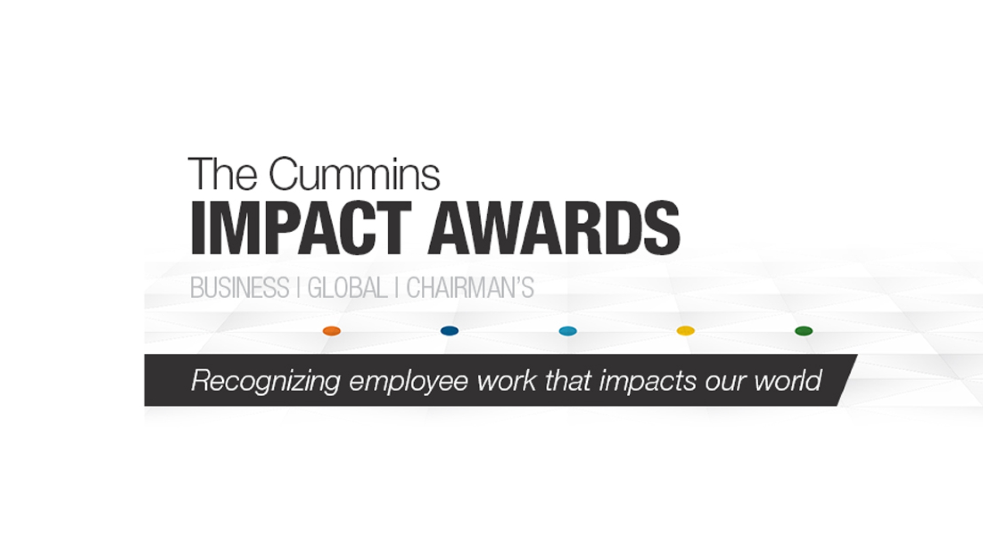 2020 Cummins Chairman Impact Awards