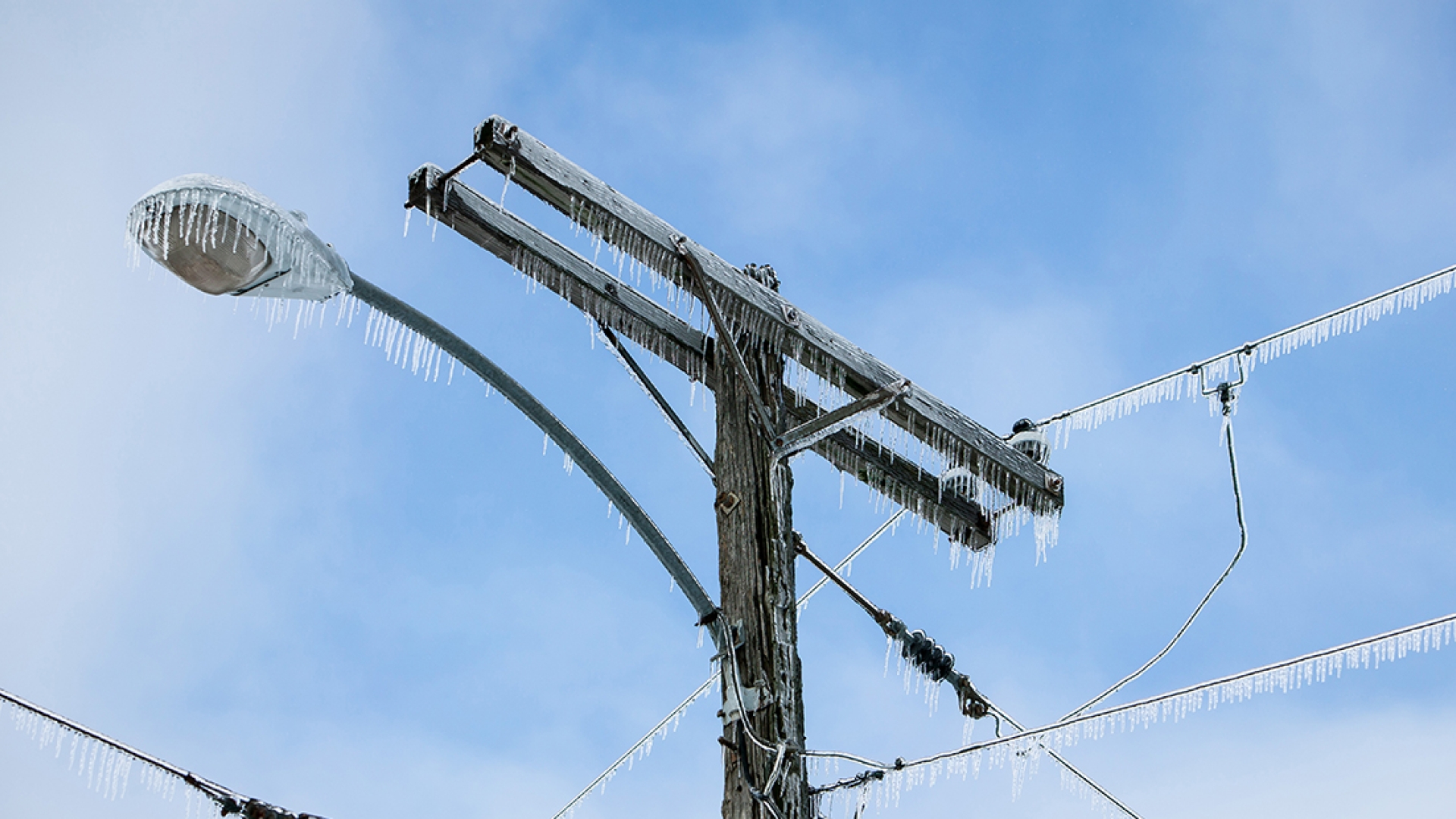Ice Storm - Winter - Power Lines