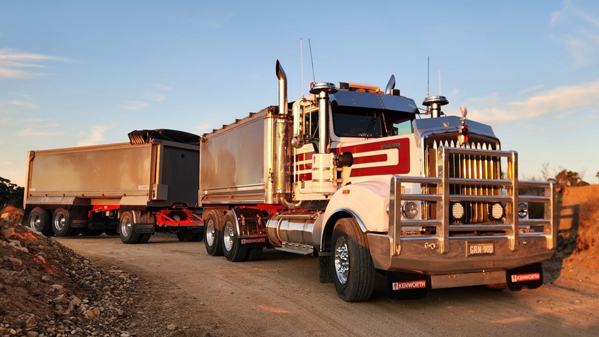 Semi parked