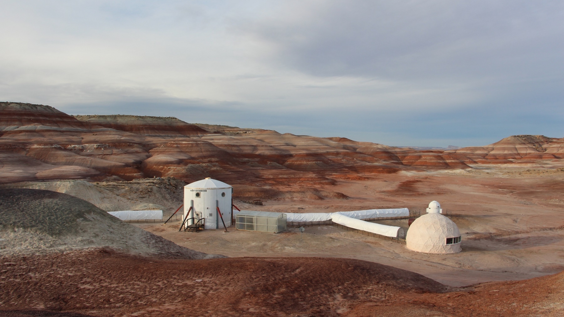 The Purdue University team spent about two weeks in the Mars Society's Desert Research Center, which simulates what life would be like on Mars.