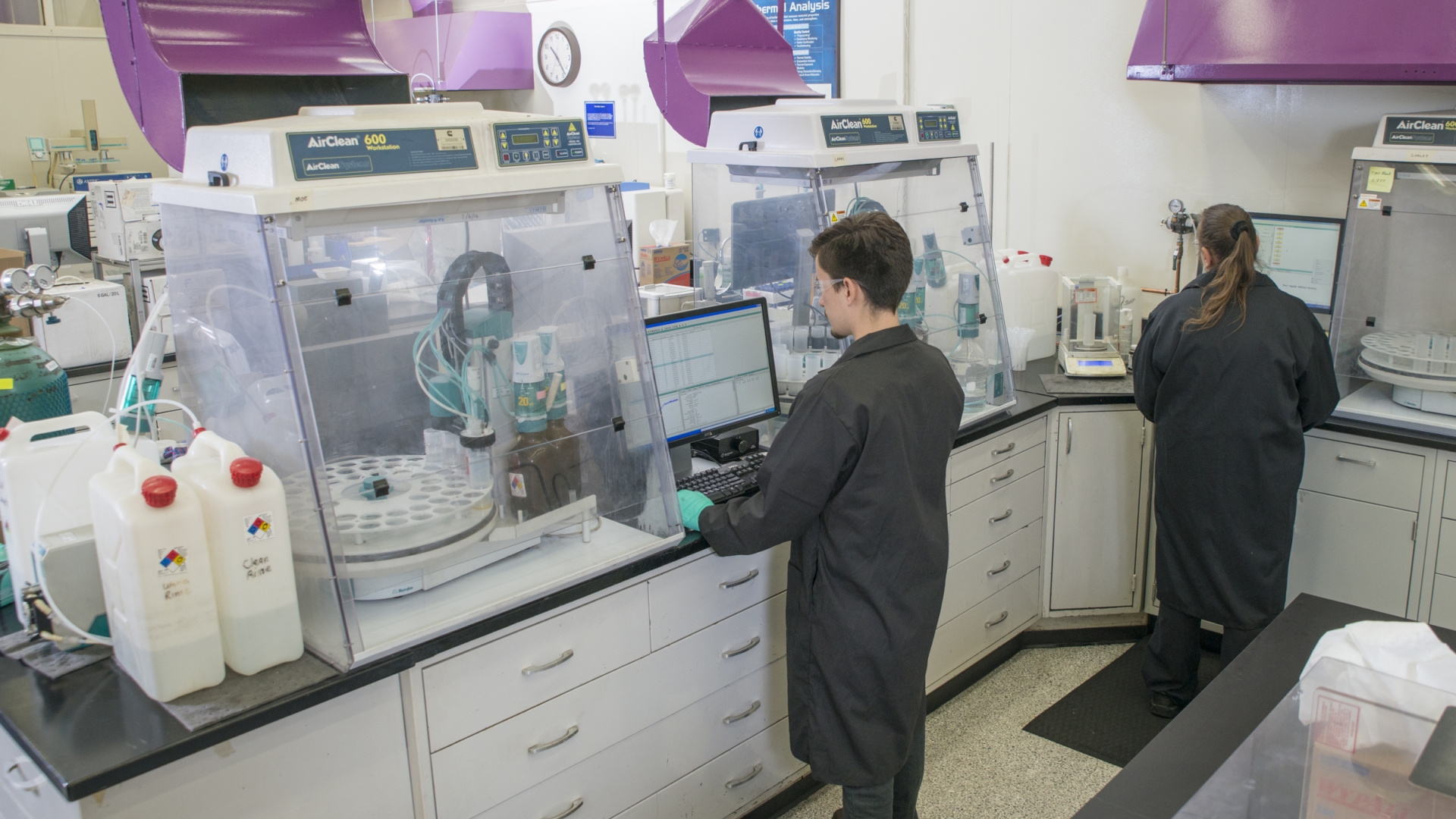 Cummins employees research ways to improve the company's engines at the  Cummins Technical Center in Columbus, Indiana (U.S.A.).