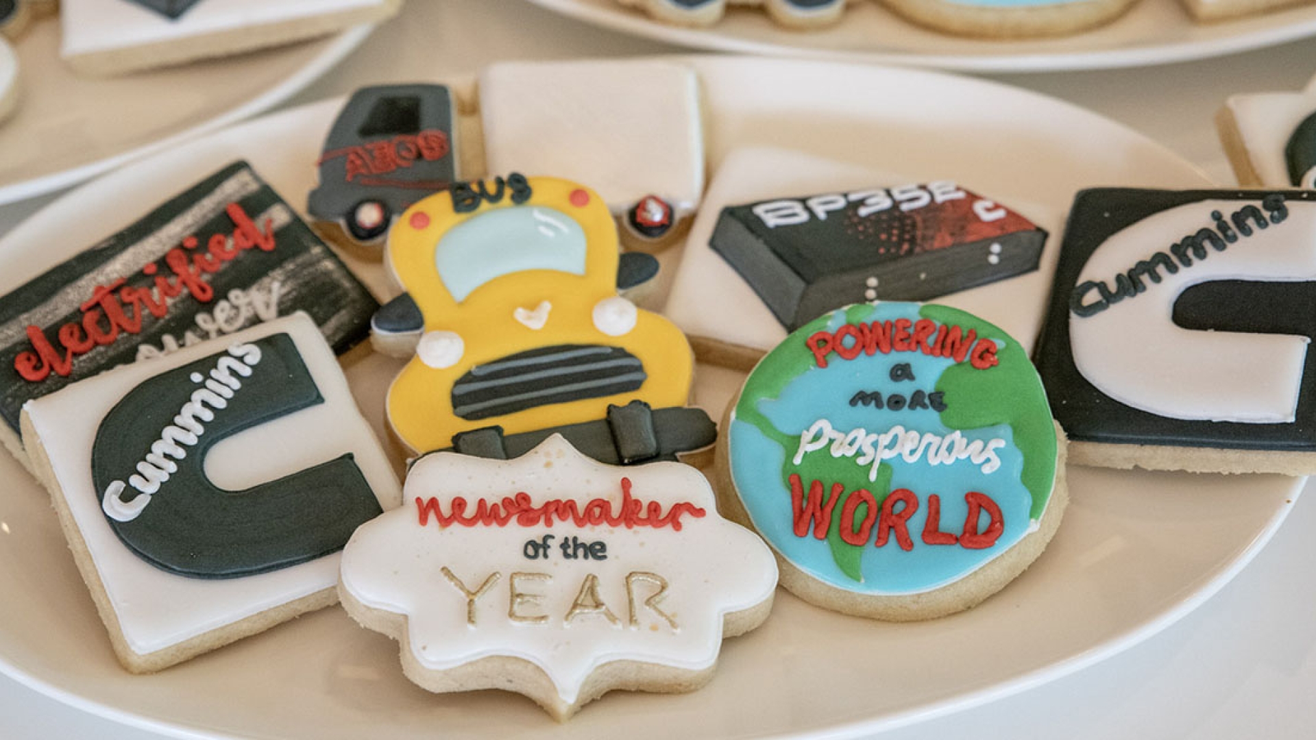 Cookies designed for Cummins Newsmaker of the Year Award