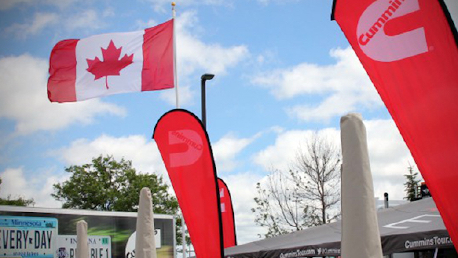 cummins tour flags in canada