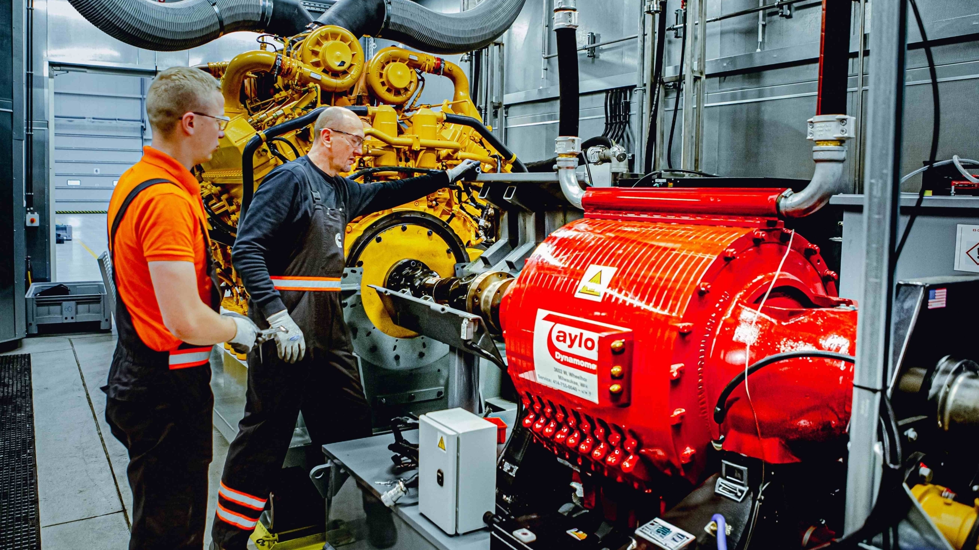 Working on engine