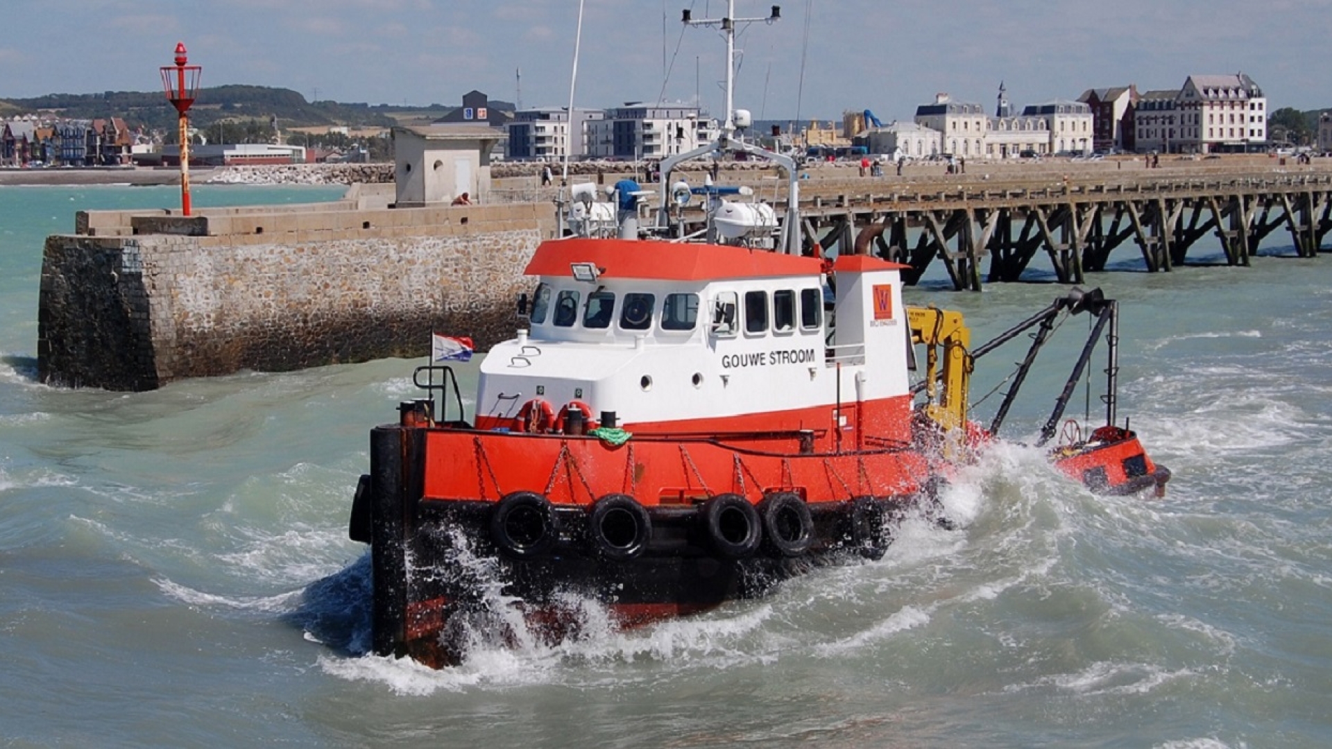 Recreational boat in water