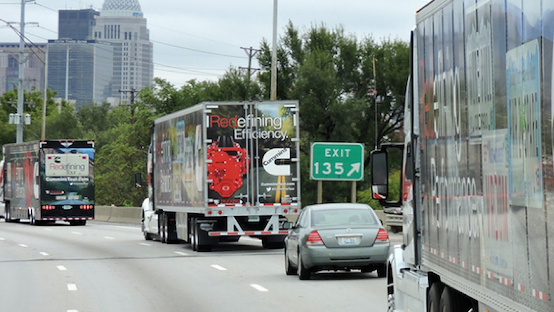 Cummins REDefining Tour 2015 driving through town