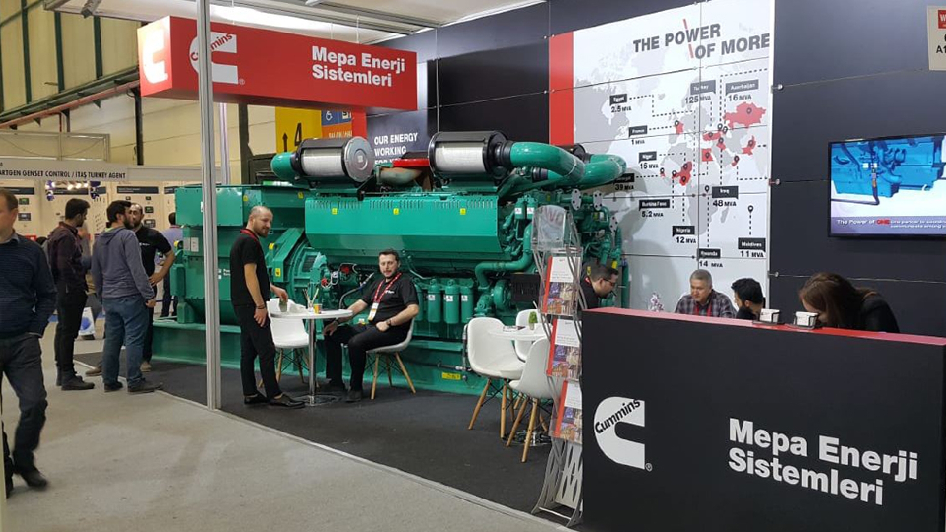 Mepa Energy showcased the Cummins C3000D5 diesel generator set in their stand, which offered a great perk in terms of size and power. 