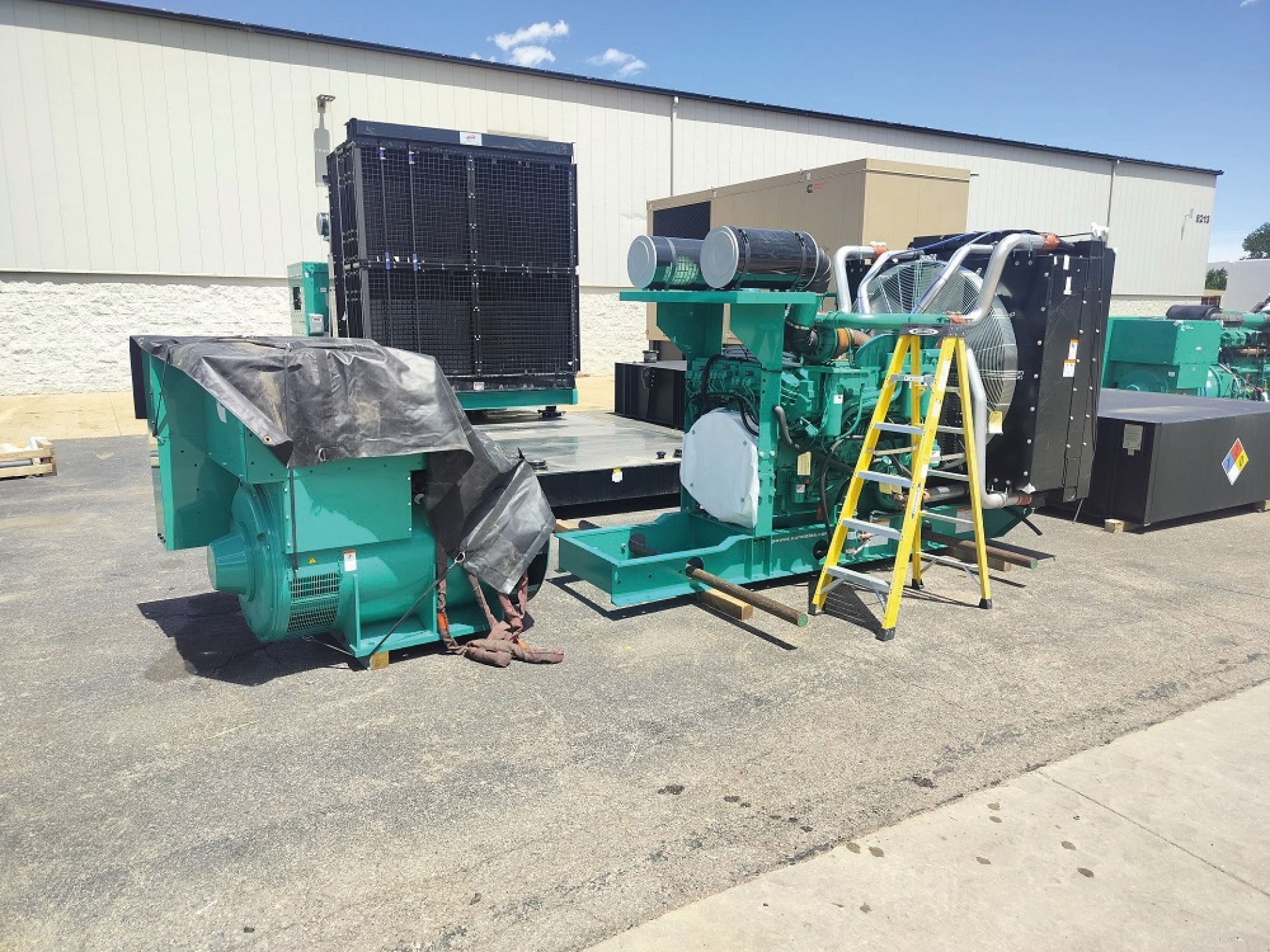 standby generator ready for assembly