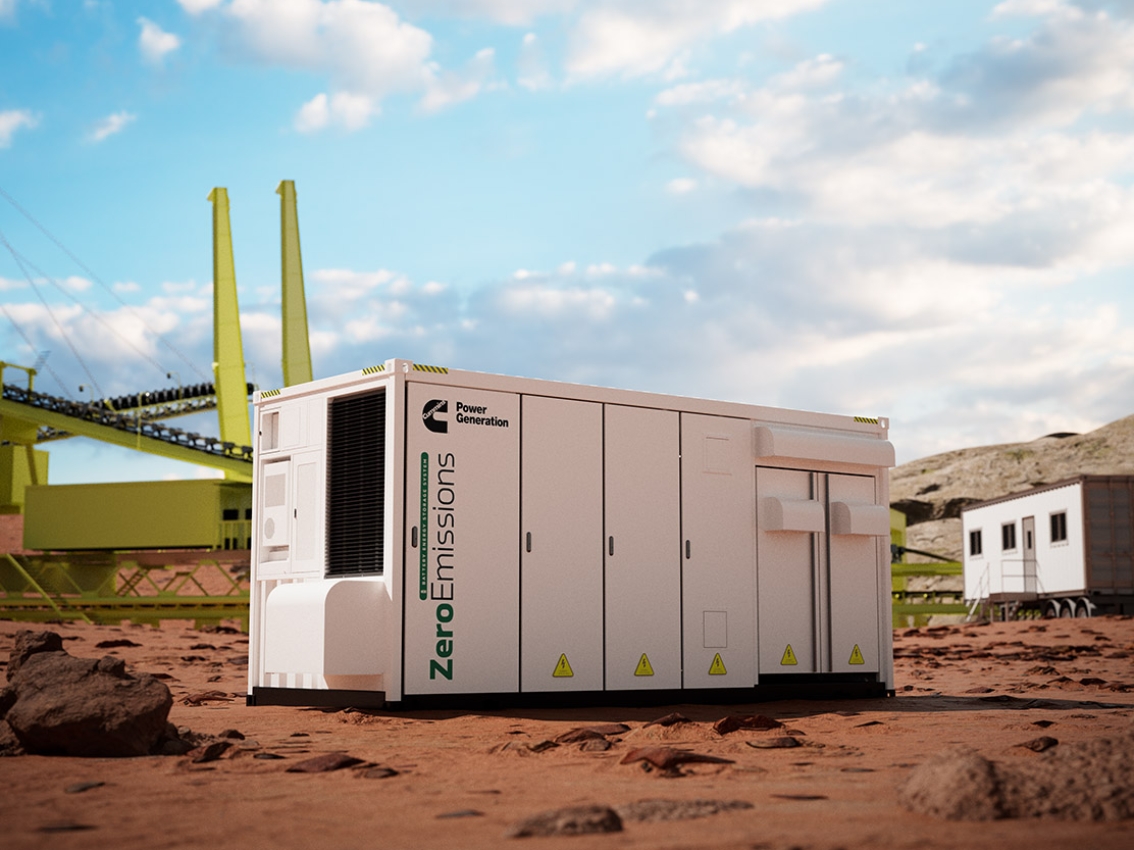 Battery energy storage on mining field