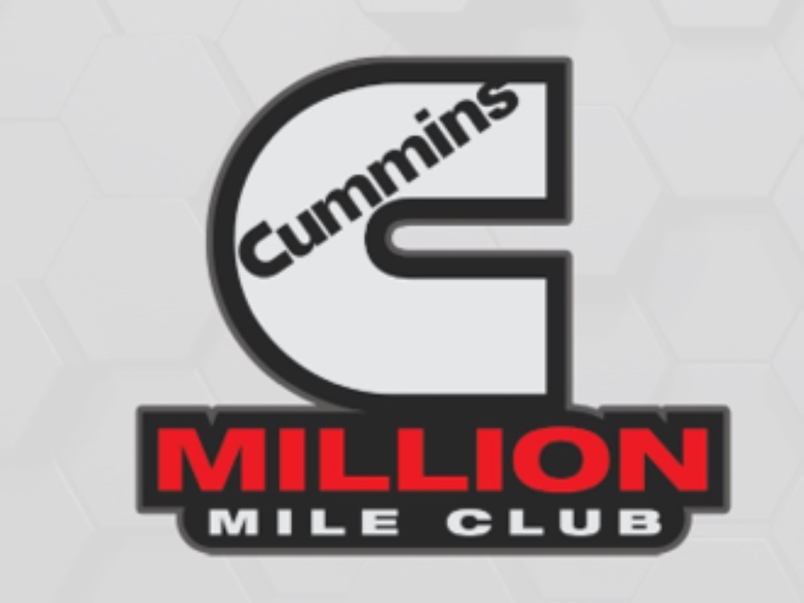 Cummins Million Mile Club Badge