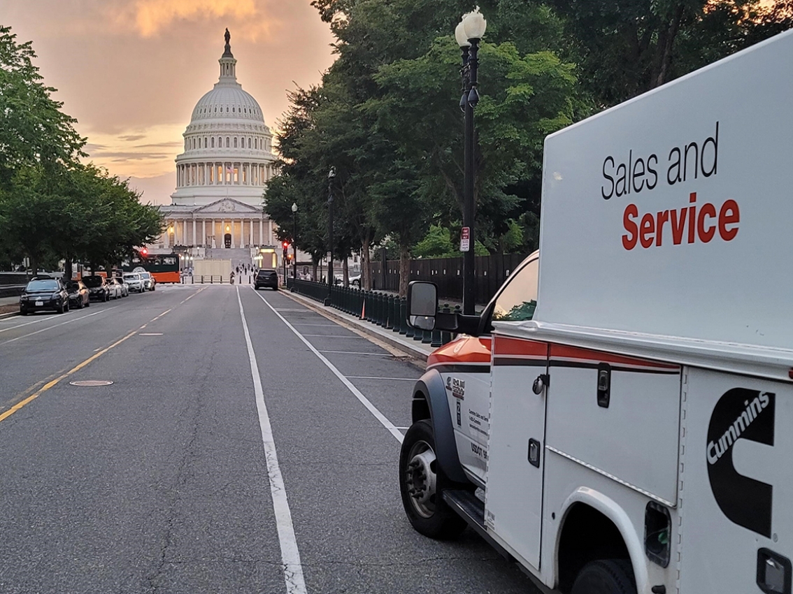 Cummins Service Truck in Washington D.C.